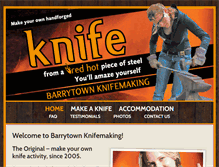 Tablet Screenshot of barrytownknifemaking.com
